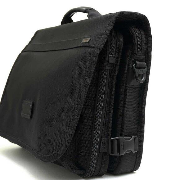 TUMI Expandable Alpha T-Pass Medium Screen Laptop Messenger Designer Briefcase - Picture 1 of 16